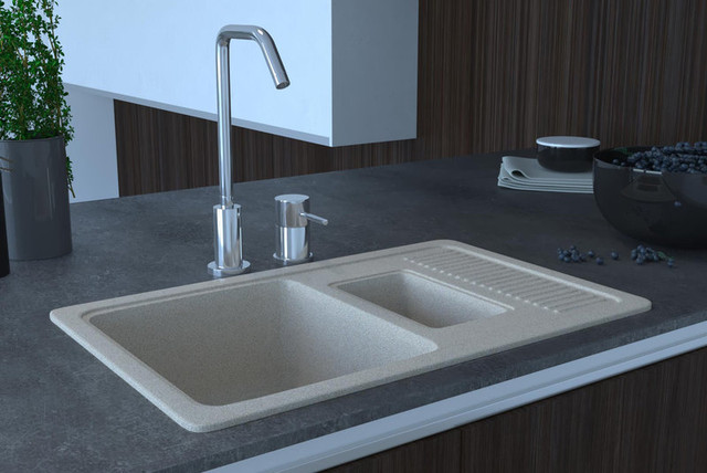 Гранітна мийка COSH на 2 чаші