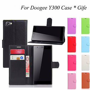 Шкіряний чохол-книжка для Doogee Y300 (9 кольорів)