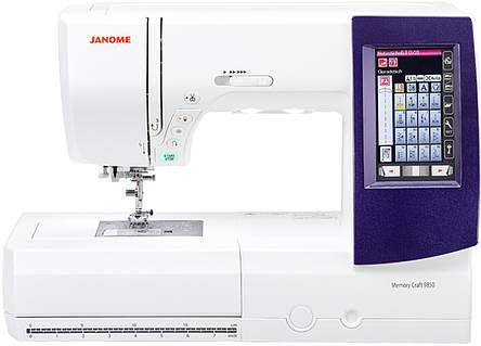 Janome Memory Craft 9850 with bonus kit