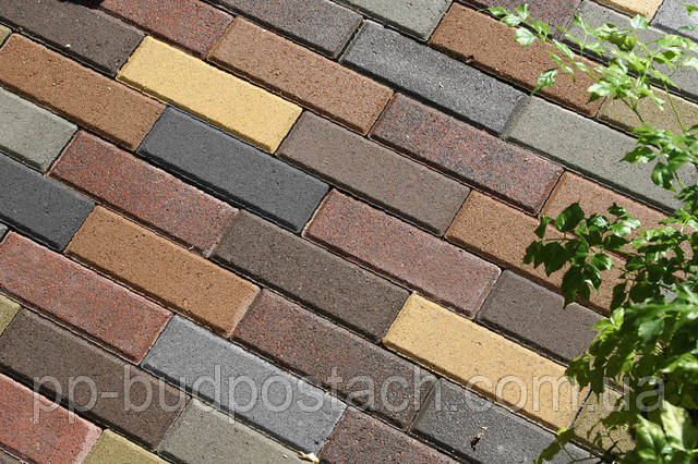 Тротуарна плитка цегла вузька Золотий мандарин Тротуарна плитка цегла вузька Золотий мандарин