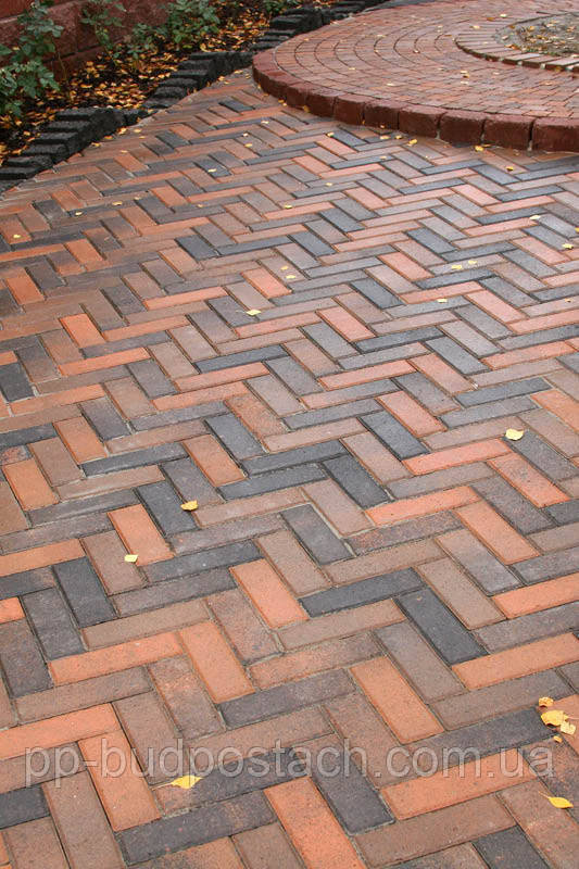 Тротуарна плитка цегла вузька Золотий мандарин Тротуарна плитка цегла вузька Золотий мандарин