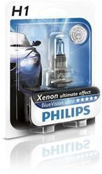 Галогенна лампа PHILIPS 12258BVUB1 H1 BlueVision Ultra BP 12V 55W