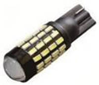 Светодиодная лампа T10 - W5W 54SMD (3014) линза, Black + драйвер
