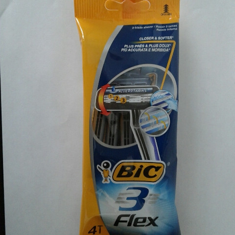 Набір Станків для гоління чоловічих одноразових BiC Flex 3 4 шт. (Бік Флекс 3 ПР-во Європа оригінал)