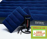 Двомісний надувний матрац з насосом і подушками Intex 68765, розмір 203х152х22 див., фото 2