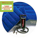 Двомісний надувний матрац з насосом і подушками Intex 68765, розмір 203х152х22 див., фото 4
