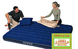 Двомісний надувний матрац з насосом і подушками Intex 68765, розмір 203х152х22 див., фото 5