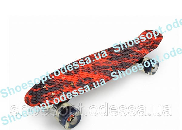 Пенні борд (Penny Board) Вогонь зі світними колесами