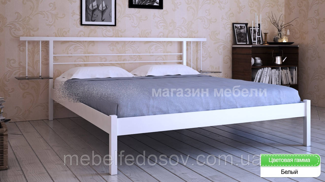 Ліжко металеве Астра /Astra двуспальная180 (Метакам) 1864х2080х840 мм