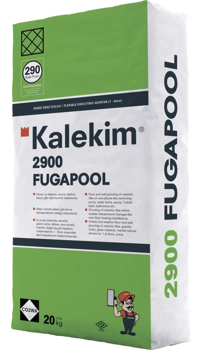 Вологостійке затирання для швів Kalekim Fugapool (20 кг), фото 1