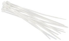 Стяжки для кабеля 200mm*2,5 mm білі, 100 шт