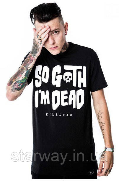 Чорна футболка killstar so goth i am dead