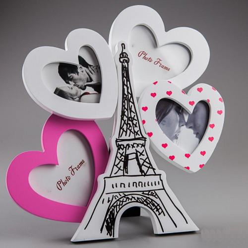 Настільний фотоколаж на 4 фото "Люблю Париж" 26 см