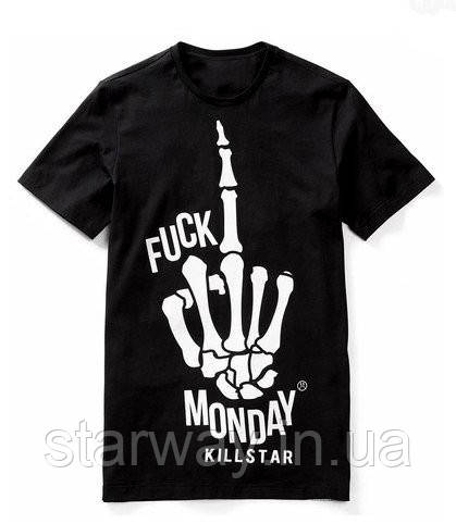 Чорна футболка killstar fuck monday
