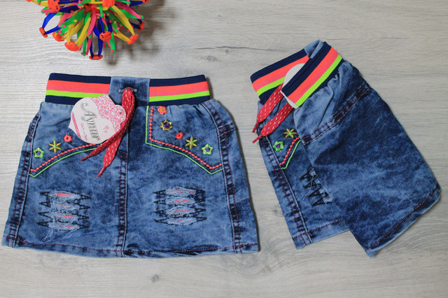 джинсова спідниця для дівчинки style-baby.com