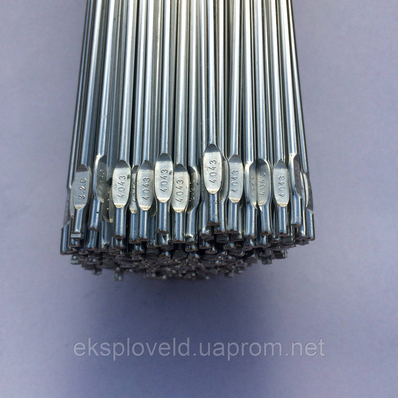 Прутки присадкові ER4043 (AlSi-5, АК-5) для аргонодугового зварювання алюмінію та його сплавів ф1,6-4,0 мм