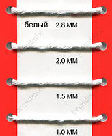 Бавовняний кручений шнур, білий