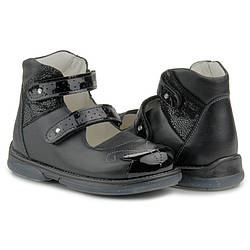 Туфлі ортопедичні для дівчаток Memo Princessa 3LY Чорні