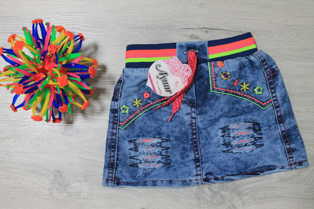 джинсова спідниця для дівчинки style-baby.com