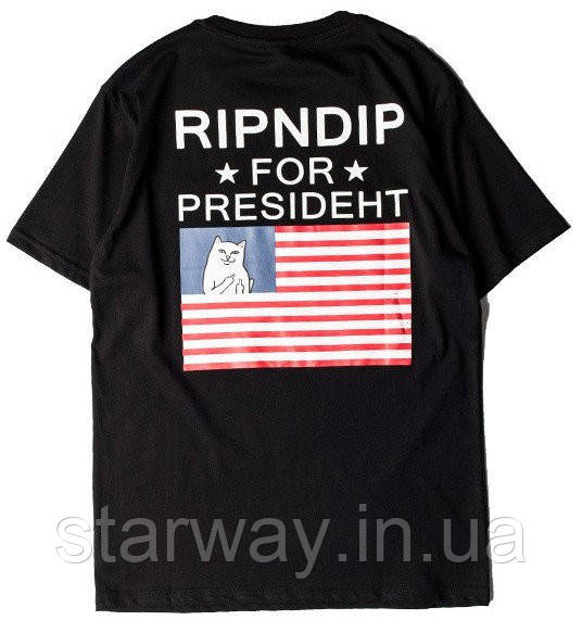 Стильна футболка ripndip for presideht, фото 1