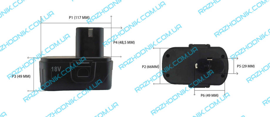 Акумулятор на шуруповерт Ритм ДА-18-2, 18V, фото 1