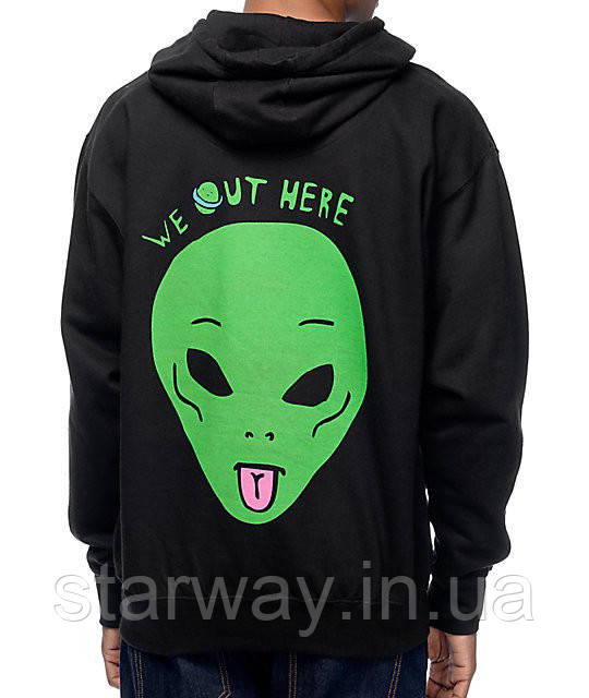 Чорна толстовка ripndip | худі we out here