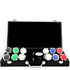 Покерний набір на 300 фішок і пластикові гральні картки Poker Club, фото 2