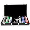 Покерний набір на 300 фішок і пластикові гральні картки Poker Club, фото 3