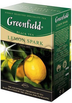 Чай Greenfield Lemon Spark / Грінфілд чорний з лимоном, 100г, фото 2