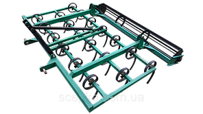 Культиватор для мінітрактора пружинний суцільний оброблення КН-1,6 П, фото 2