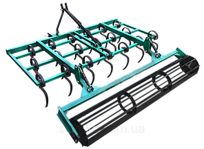 Культиватор для мінітрактора пружинний суцільний оброблення КН-1,6 П, фото 2