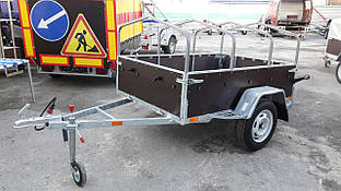 Причіп односічний фанерний. Торсион! Без гальм.