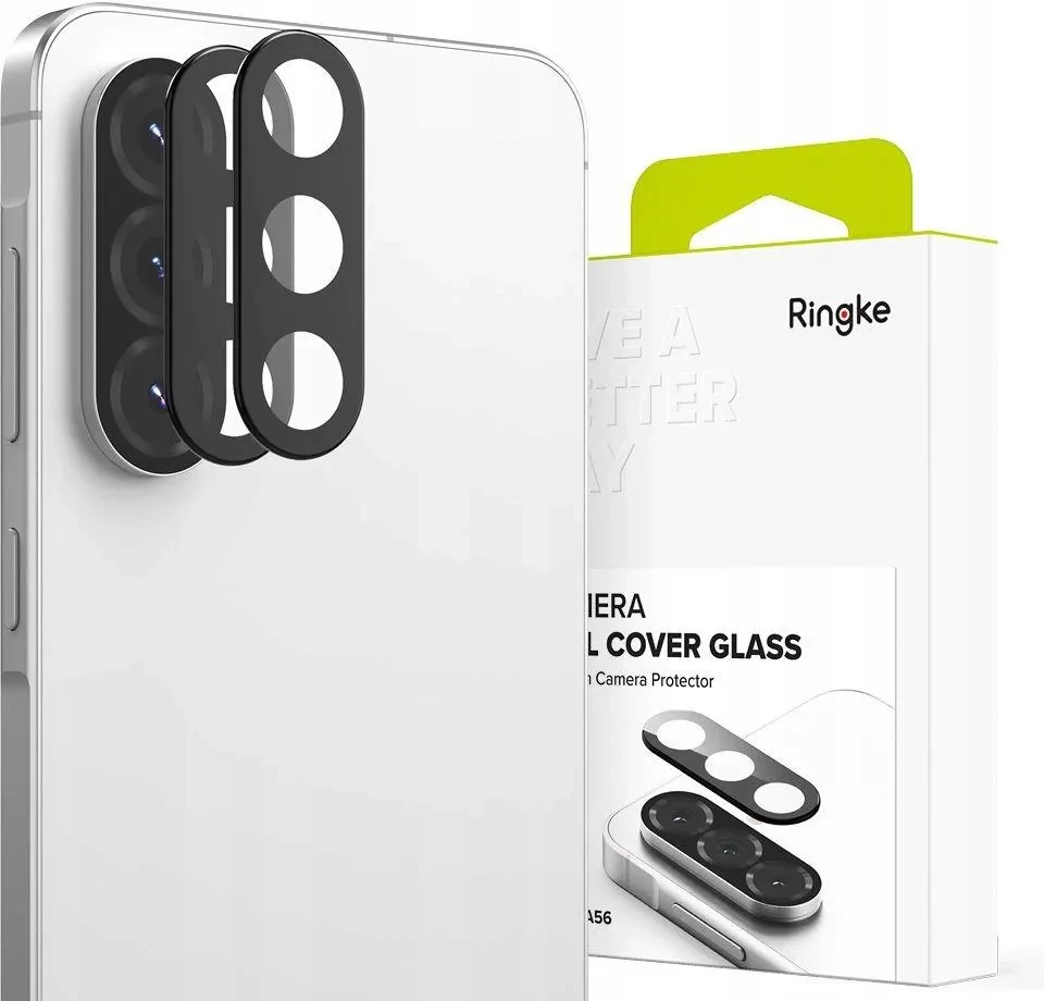 Захист камери Ringke Galaxy A56 5G закалене скло 2 шт чорний, фото 1