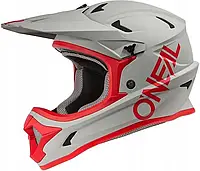 Шолом O'Neal Sonus Solid сірий/червоний XL 61-62см
