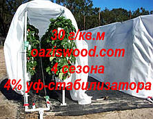 Агроволокно р-30g 1,6*50м AGREEN 4сезона біле Італійське якість, фото 3