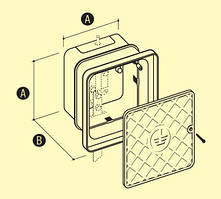 Пластиковий корпус для контрольного фасадного з'єднання