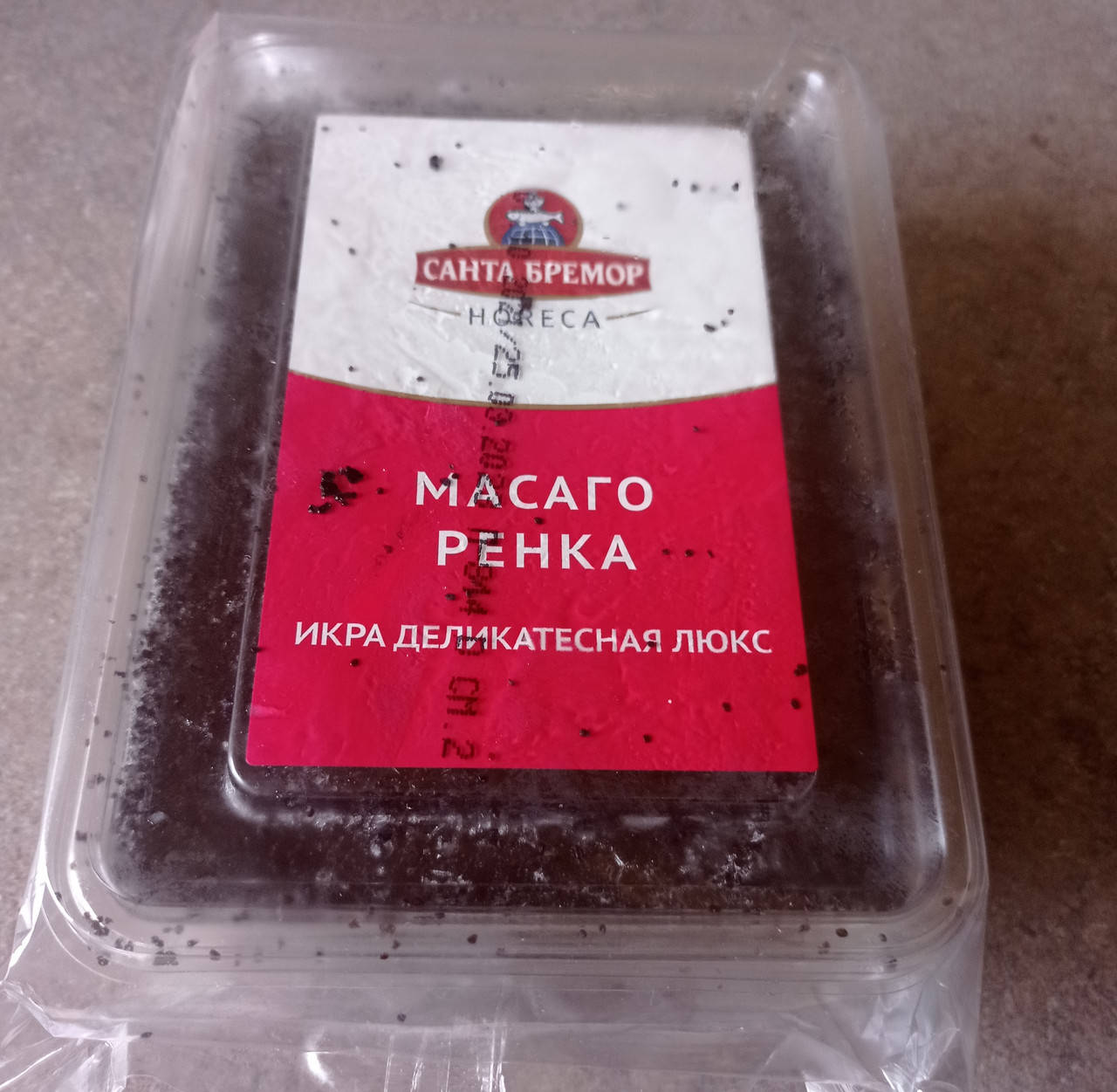 

Икра масаго чёрная,санта бремор 0,5кг