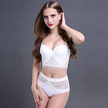 Бюстьє з пуш апом і трусики безшовні з мереживом, фото 2