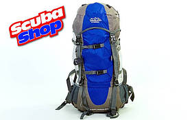 Рюкзак туристичний каркасний TREKKING COLOR LIFE 85 л, колір синій