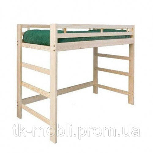 Кровать-чердак деревянная с боковой лестницей Лаура - фото 1 - id-p506259679