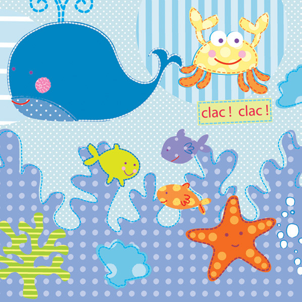 Декупажна Серветка "Морський світ", 33 * 33 см, 18 г / м2, Maki, SLOG025401, 535219, фото 1