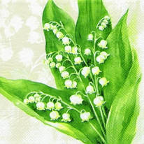 Декупажна серветка "Конвалії", 33 * 33 см, Ideal Home Range, 61590