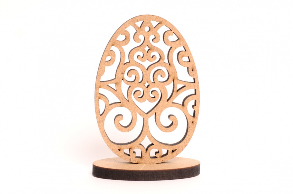 Заготовка Яйце МДФ 19.5х14.5х0.5 см Rosa Talent, 2806023, фото 1