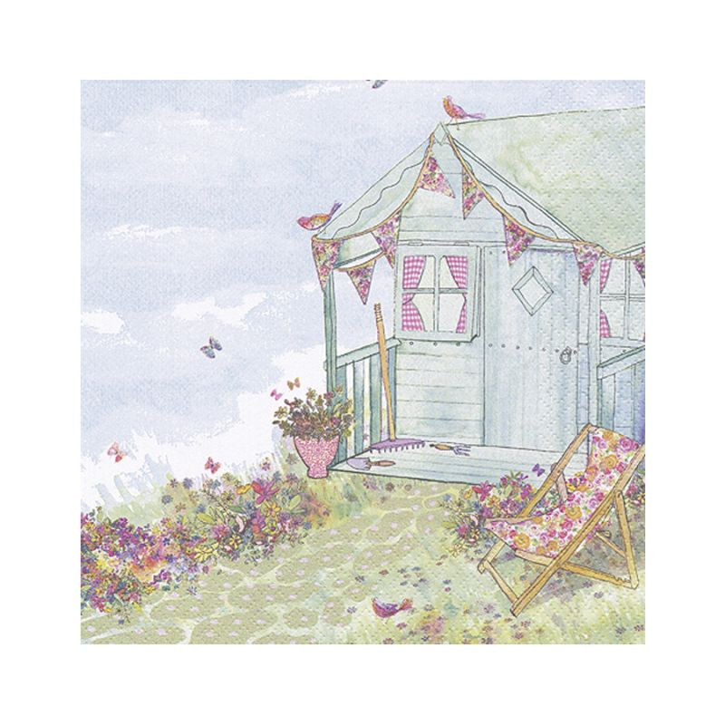 Декупажна серветка "Літній будиночок в саду", 33 * 33 см, 17,5 г / м2, ti-flair, 363412, фото 1