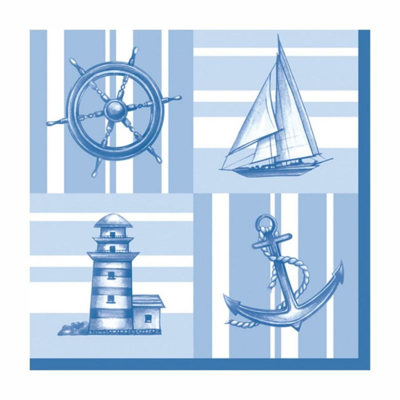 Декупажна серветка "Морська прогулянка", 33 * 33 см, 18 г / м2, DAISY, SDOG016001, 016001, фото 1