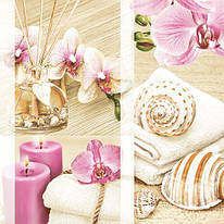 Декупажна серветка "Композиція Орхідея", 33 * 33 см, 18 г / м2, Maki, SLOG027401, 532287