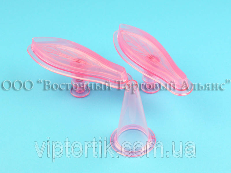 Виїмка пластикова прозора — Аркуш лілії — 3 деталі, фото 1