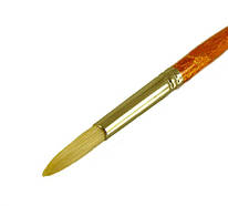 Пензель щетина кругла № 6 довга ручка Kolos Grace 2023R, 422023006