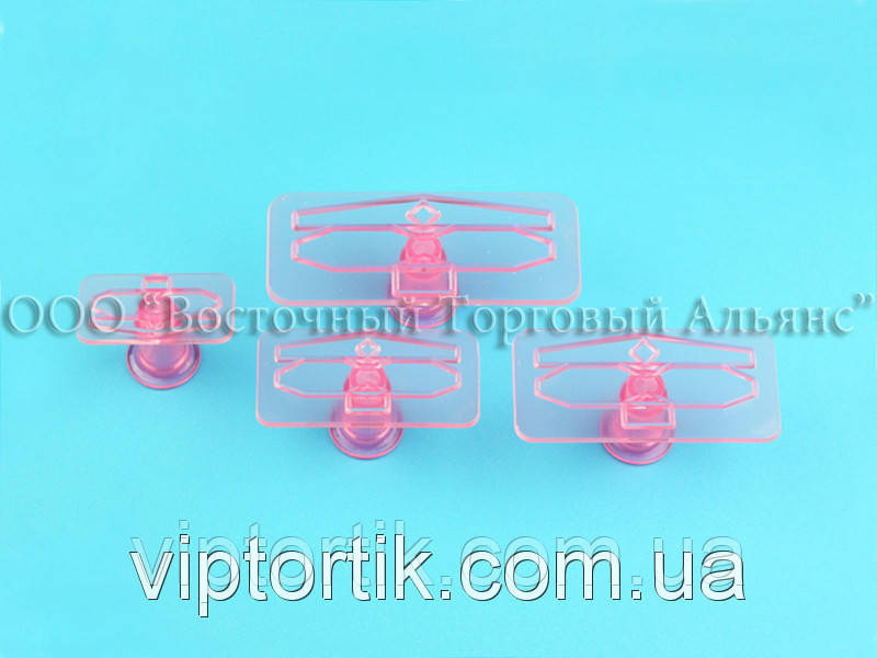 Виїмка пластикова прозора - Бант - 4 деталі, фото 1