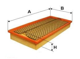 Фильтр воздушный WA6174 Daewoo Деу Део Mercedes Benz Мерседес Бенц SSANGYONG СсангЙонг WIX - фото 2 - id-p185947313